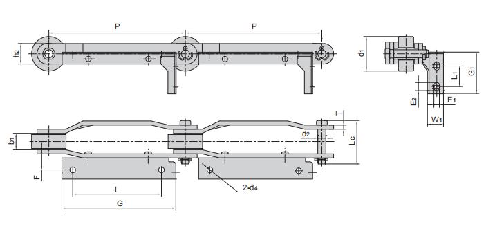 <font color='red'>P200</font>F74_煙草機械輸送鏈_輸
