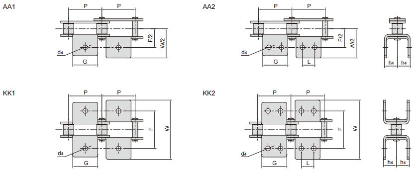 <font color='red'>C216A</font>L_C2080 雙節距輸送鏈附