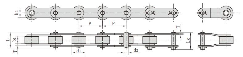 C2062_C212AL雙節距<font color='red'>大<font color='red'>滾子</font></font>輸